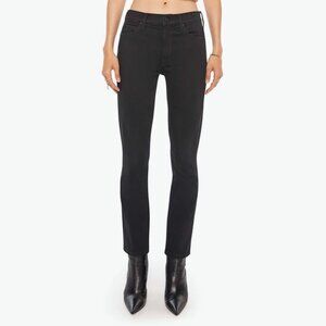 Mother The Mid Rise Dazzler Ankle Not Guilty Black Size 34